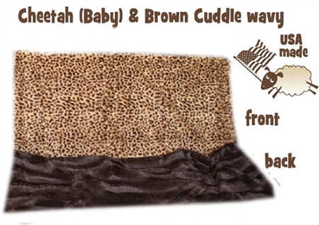 Brown Cheetah Carrier �Pet Blanket